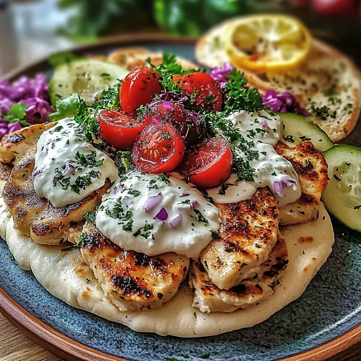 Sheet Pan Chicken Pitas with Herby Ranch