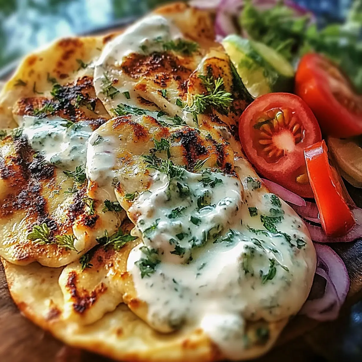 Sheet Pan Chicken Pitas with Herby Ranch