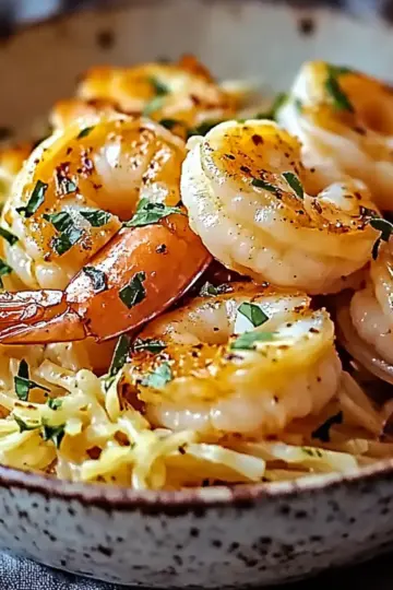 Shrimp Orzo In Lemon Garlic Sauce