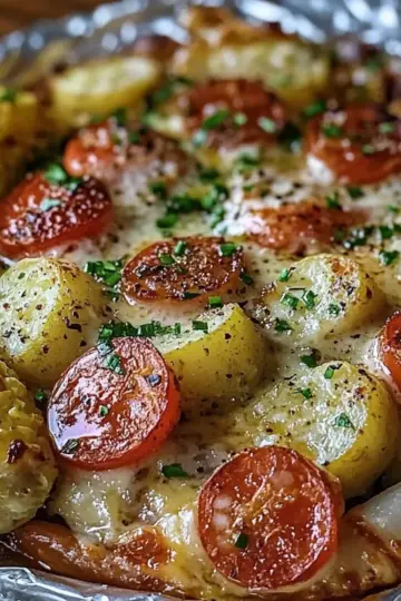 Shrimp and Sausage Foil Packs