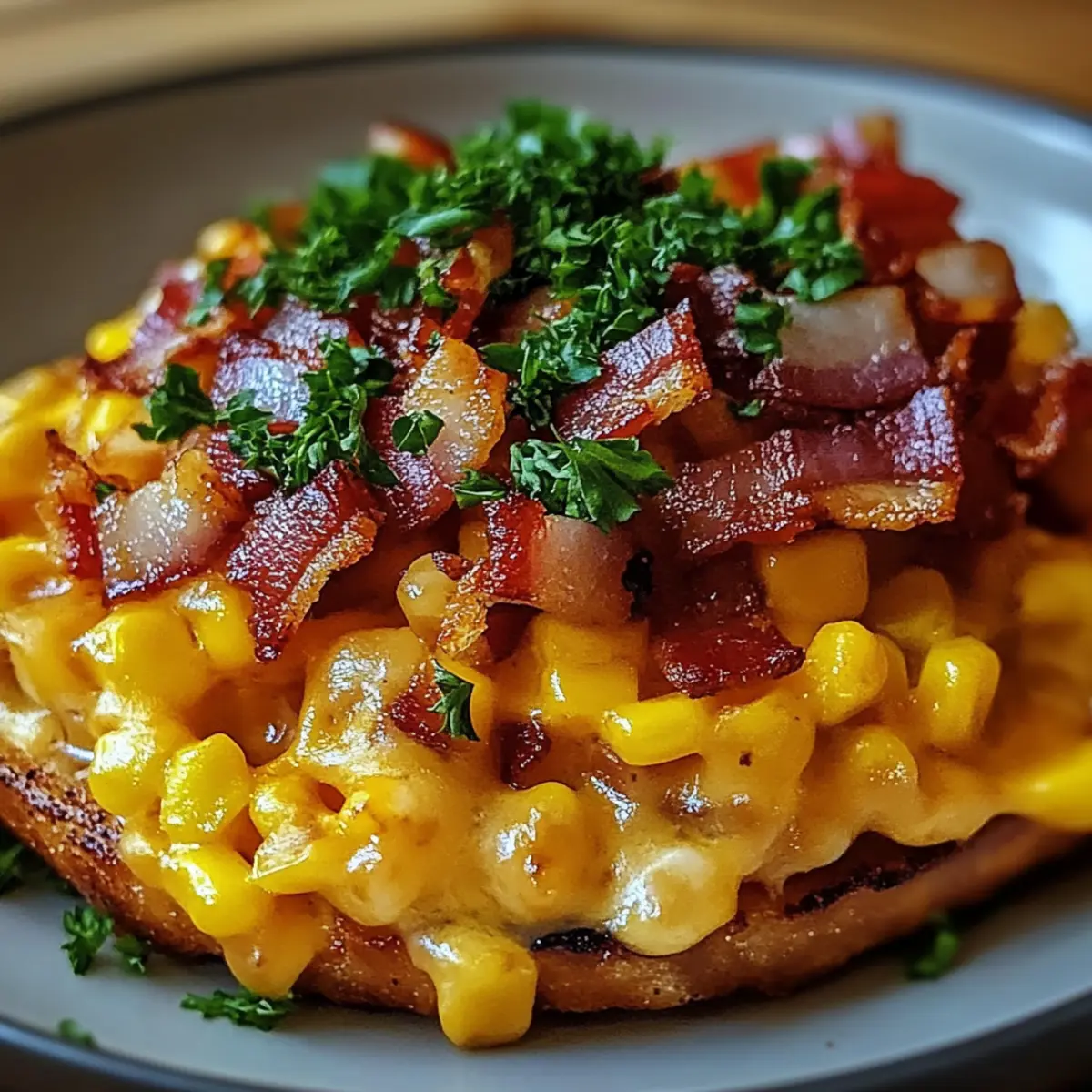Slow Cooker Cheddar Corn with Bacon