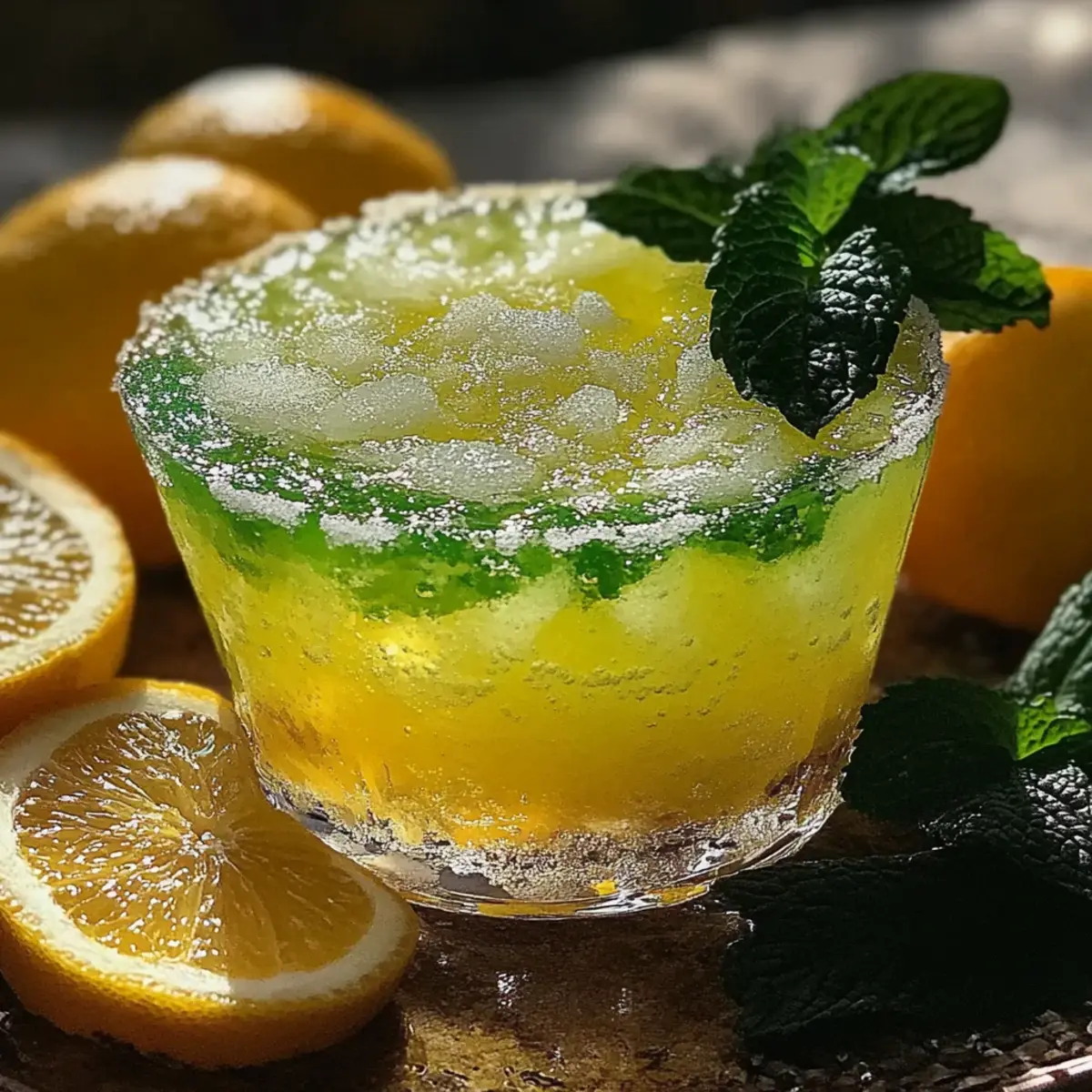 Sparkling Zesty Minty Lemonade