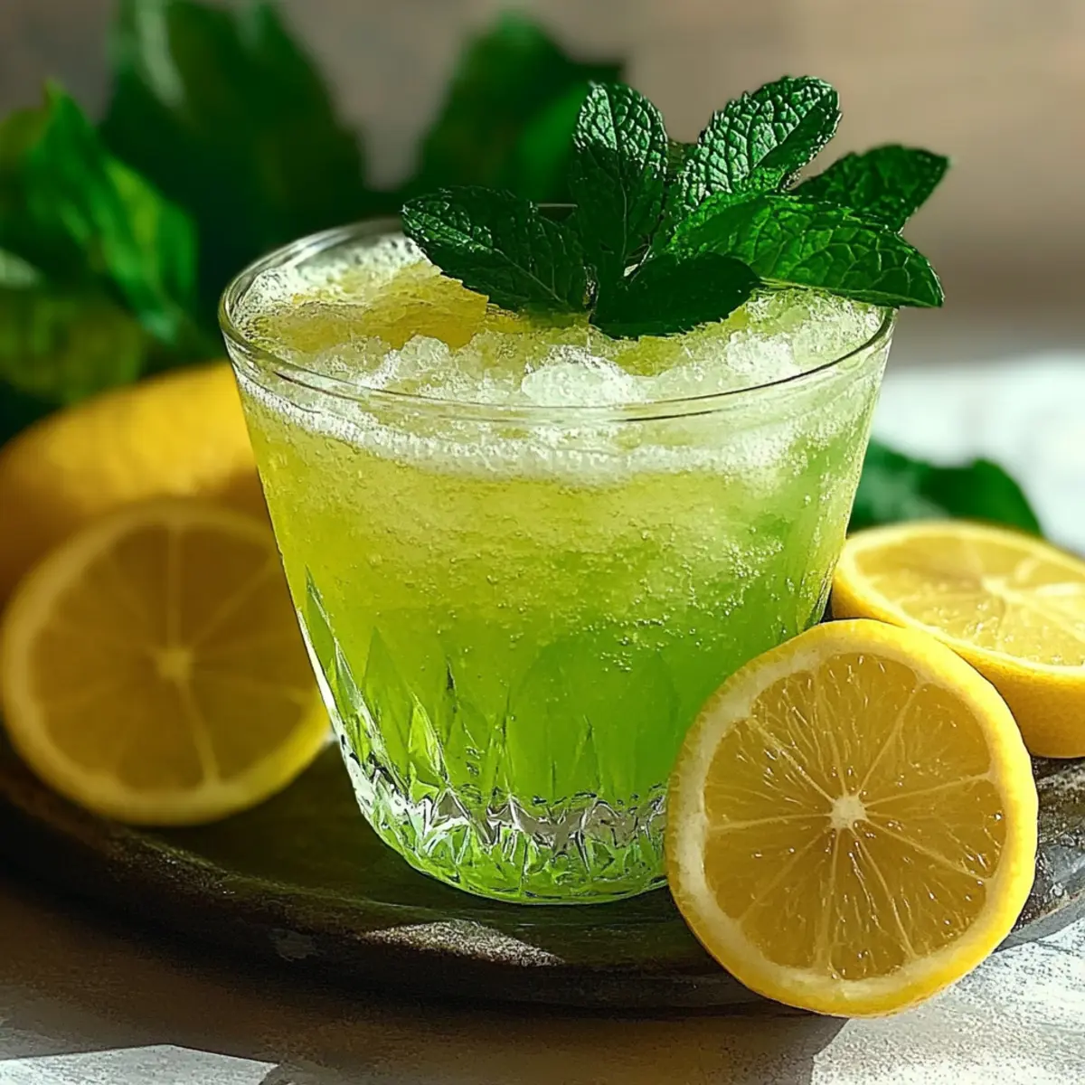 Sparkling Zesty Minty Lemonade