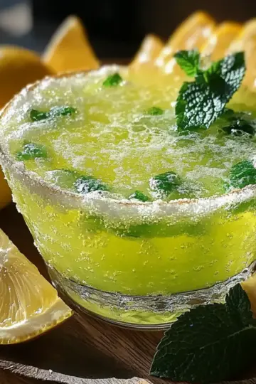 Sparkling Zesty Minty Lemonade