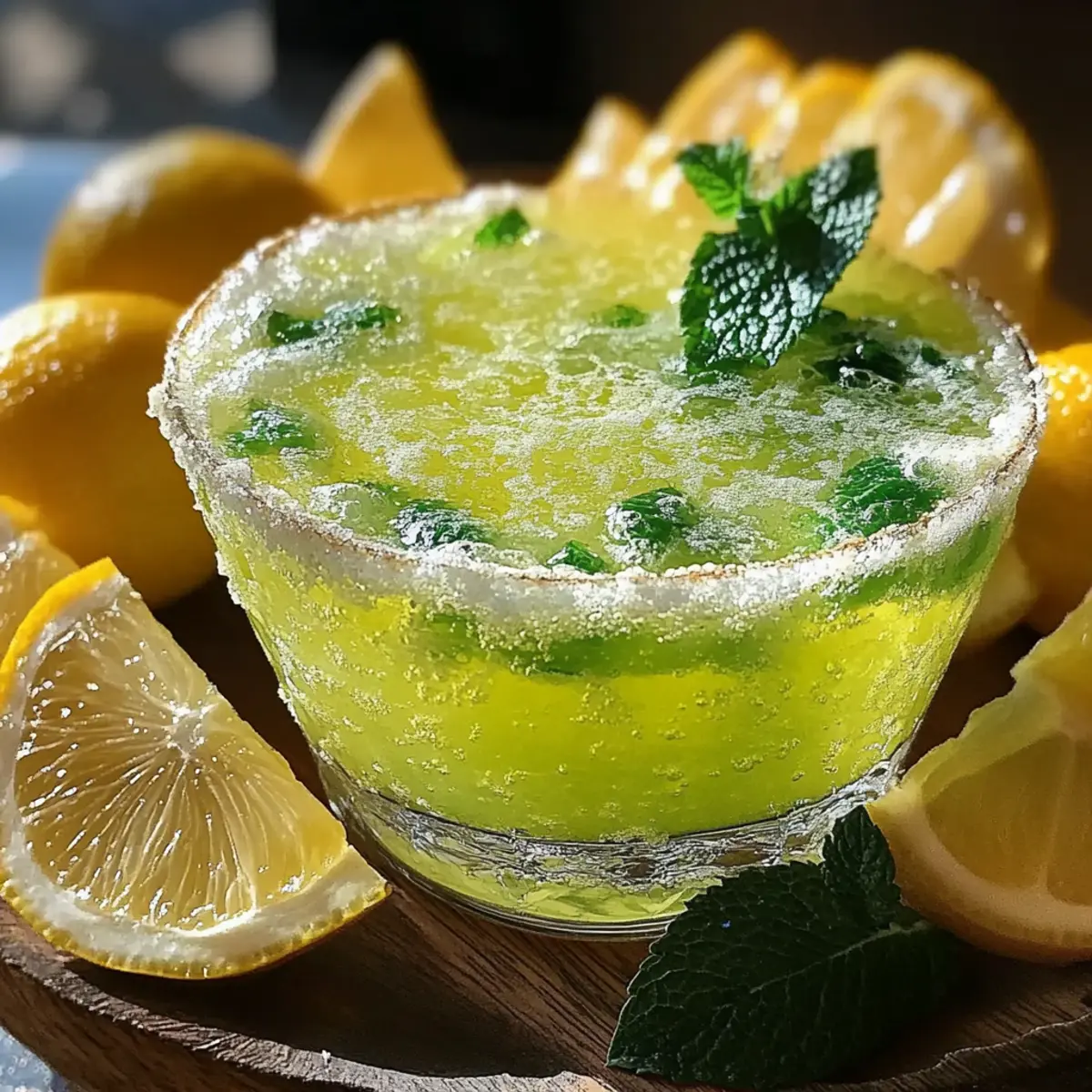 Sparkling Zesty Minty Lemonade