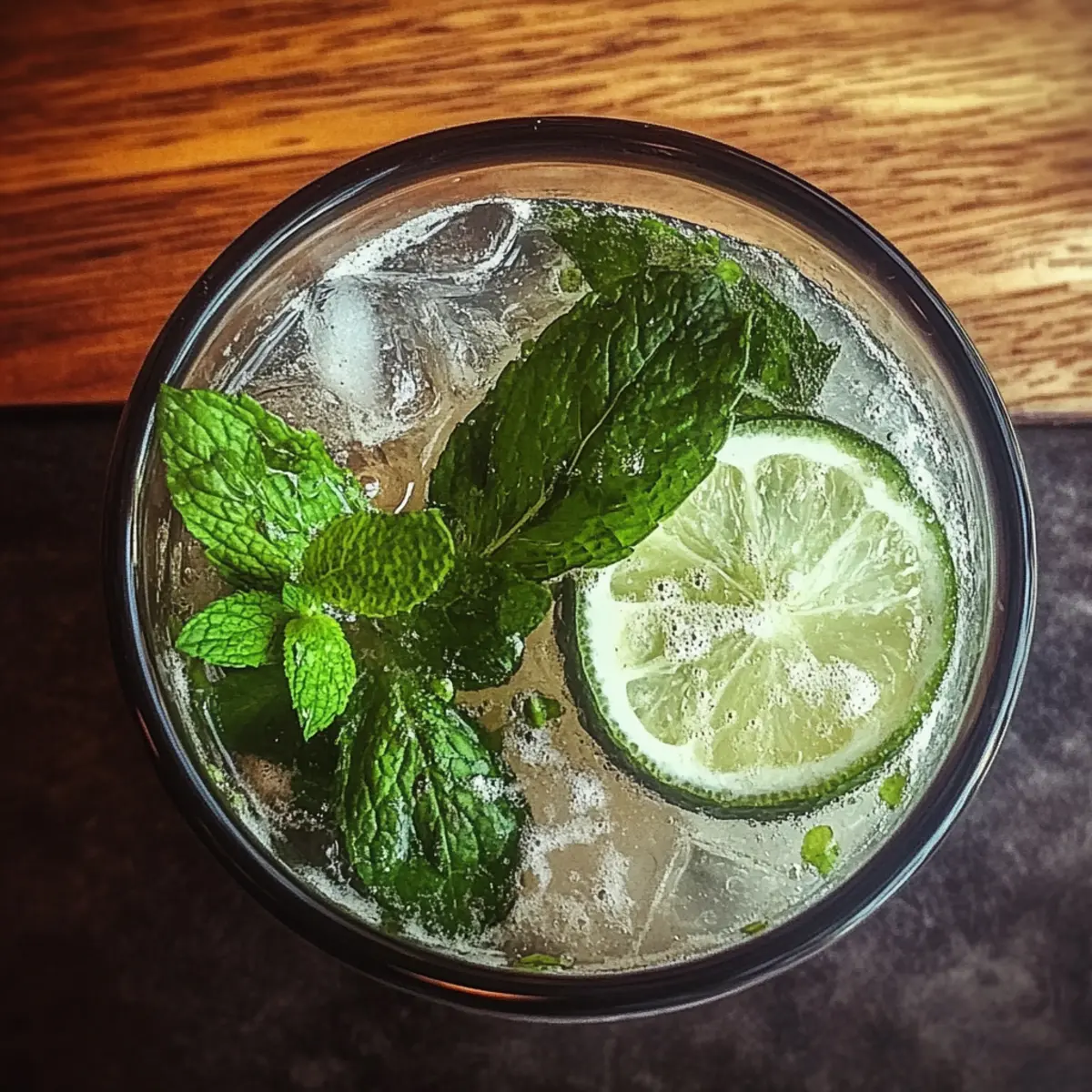 Sparkling Zesty Minty Non-Alcoholic Mojito