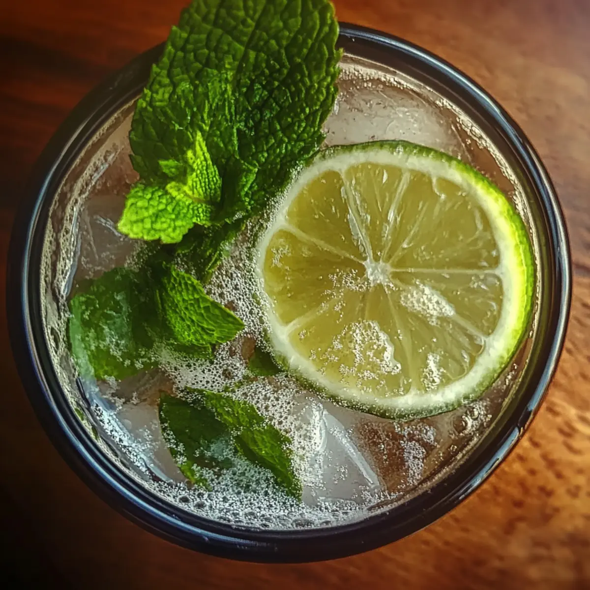 Sparkling Zesty Minty Non-Alcoholic Mojito