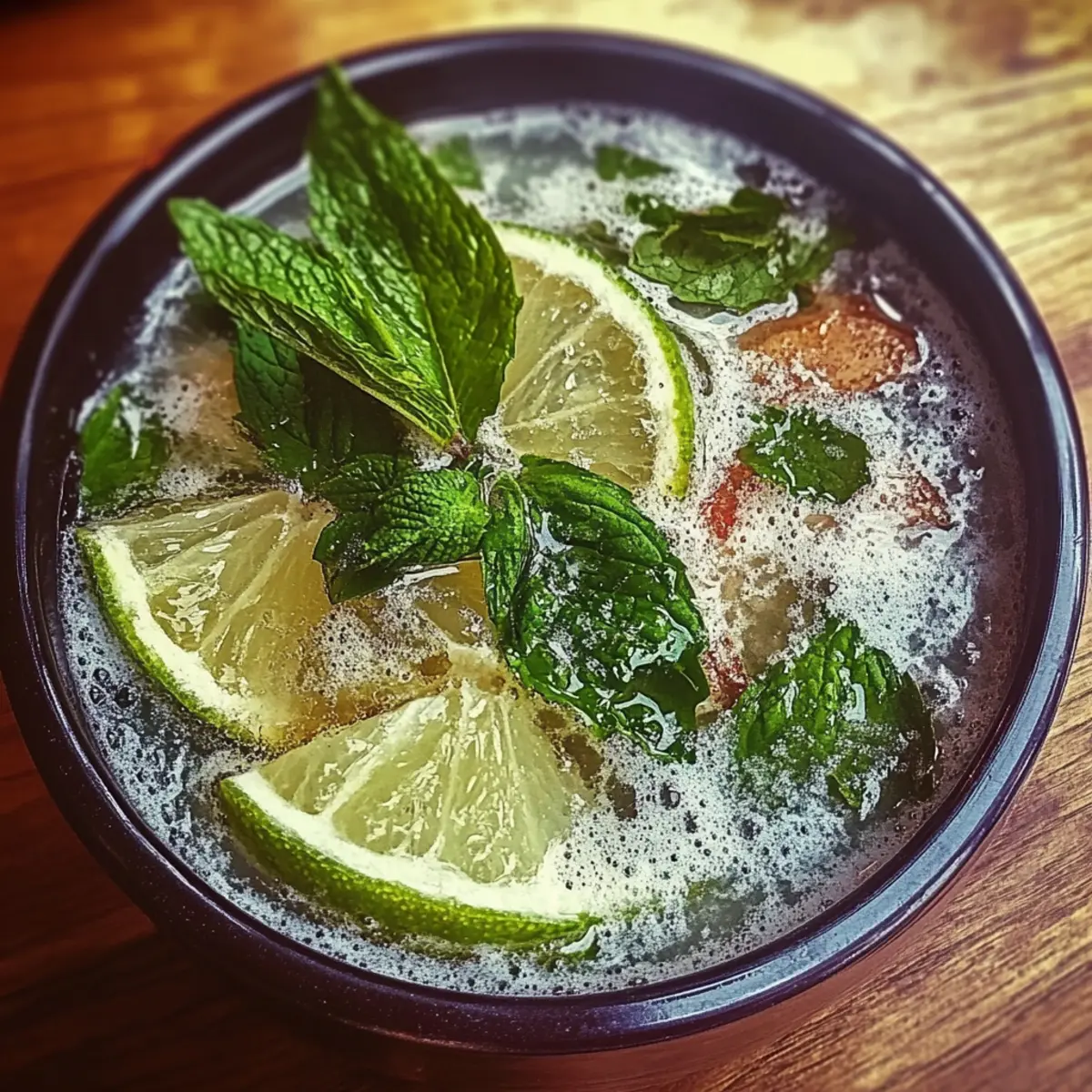Sparkling Zesty Minty Non-Alcoholic Mojito