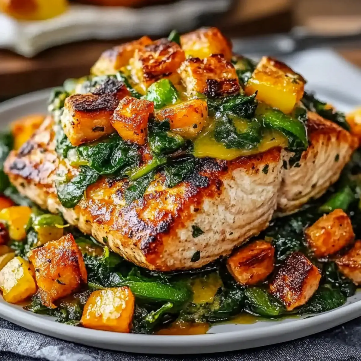 Spinach Stuffed Salmon