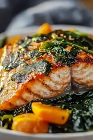 Spinach Stuffed Salmon