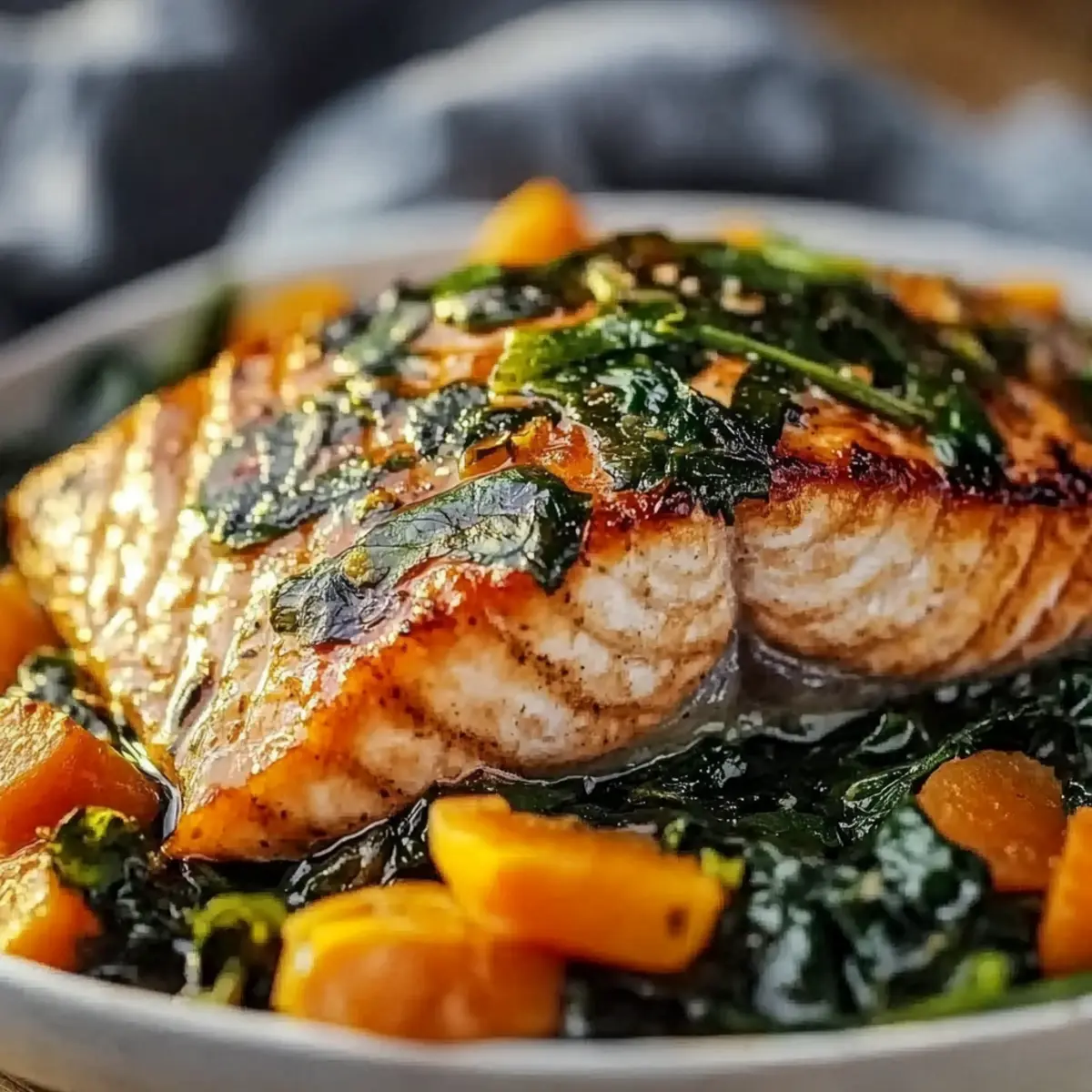 Spinach Stuffed Salmon