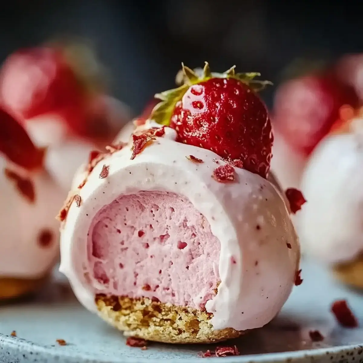 Strawberry Cheesecake Protein Balls
