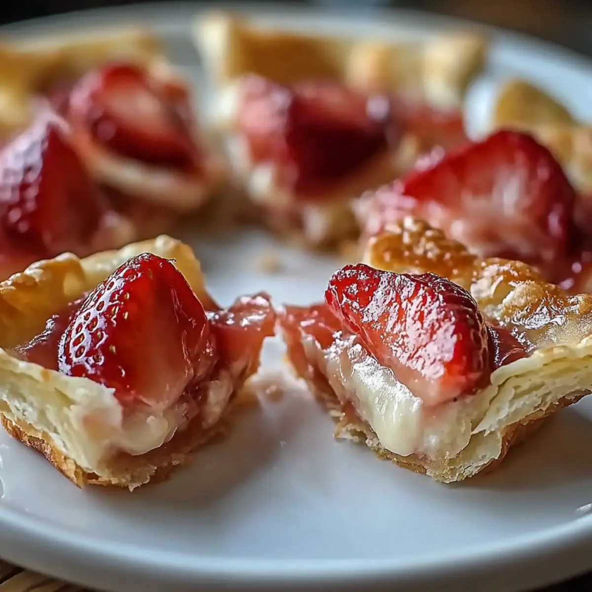 Strawberry Cheesecake Wonton Bites