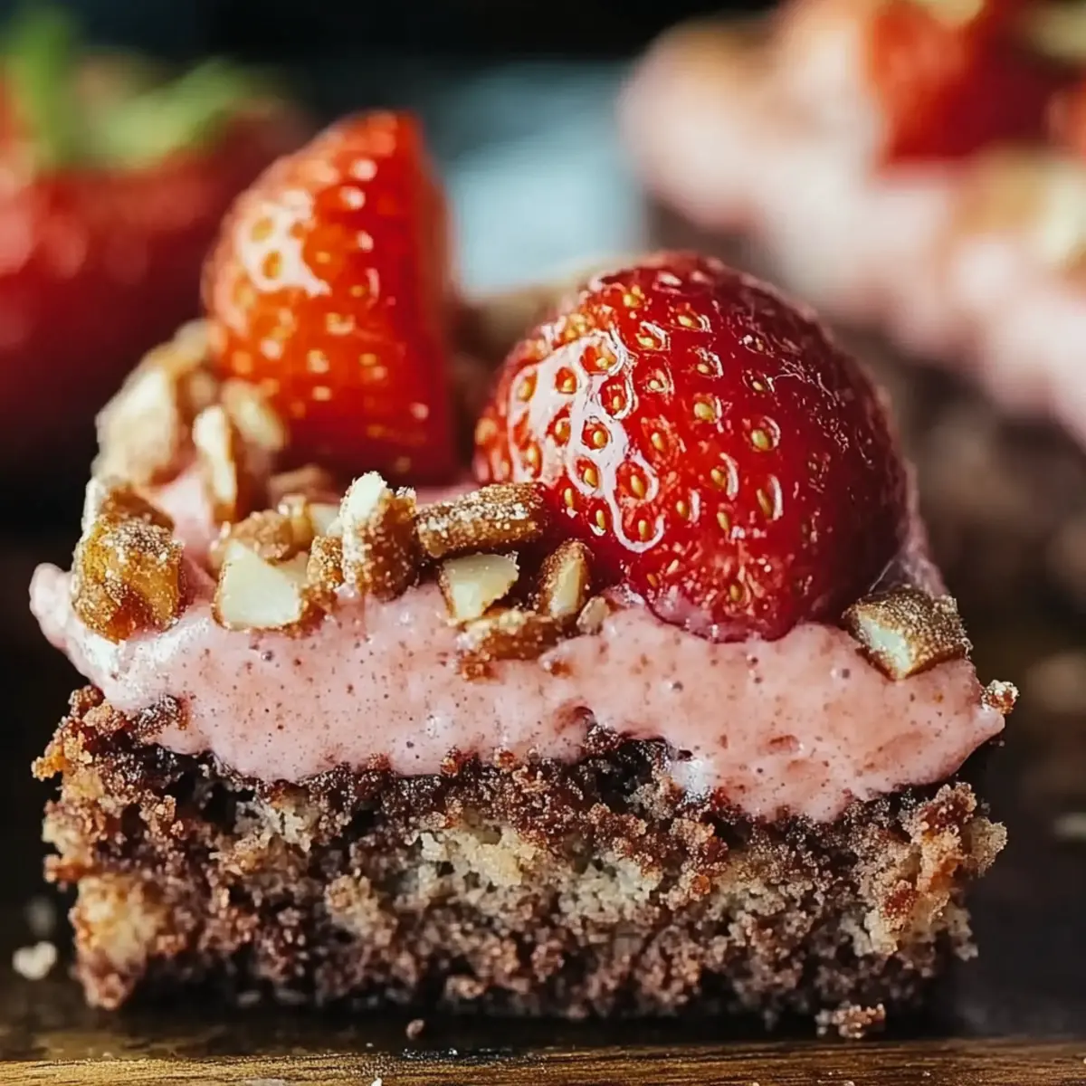 Strawberry Crunch Brownies