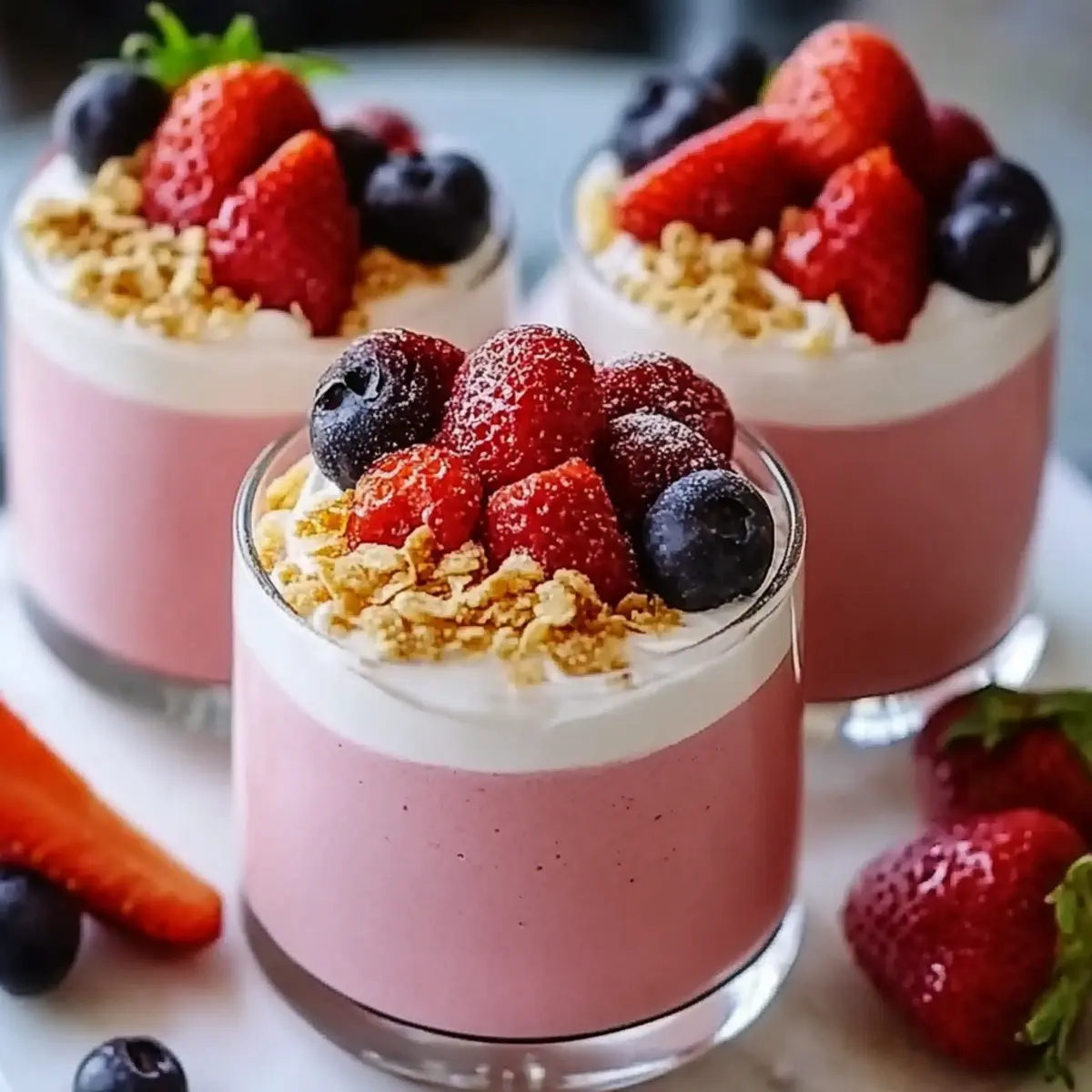 Strawberry Shortcake Protein Smoothie
