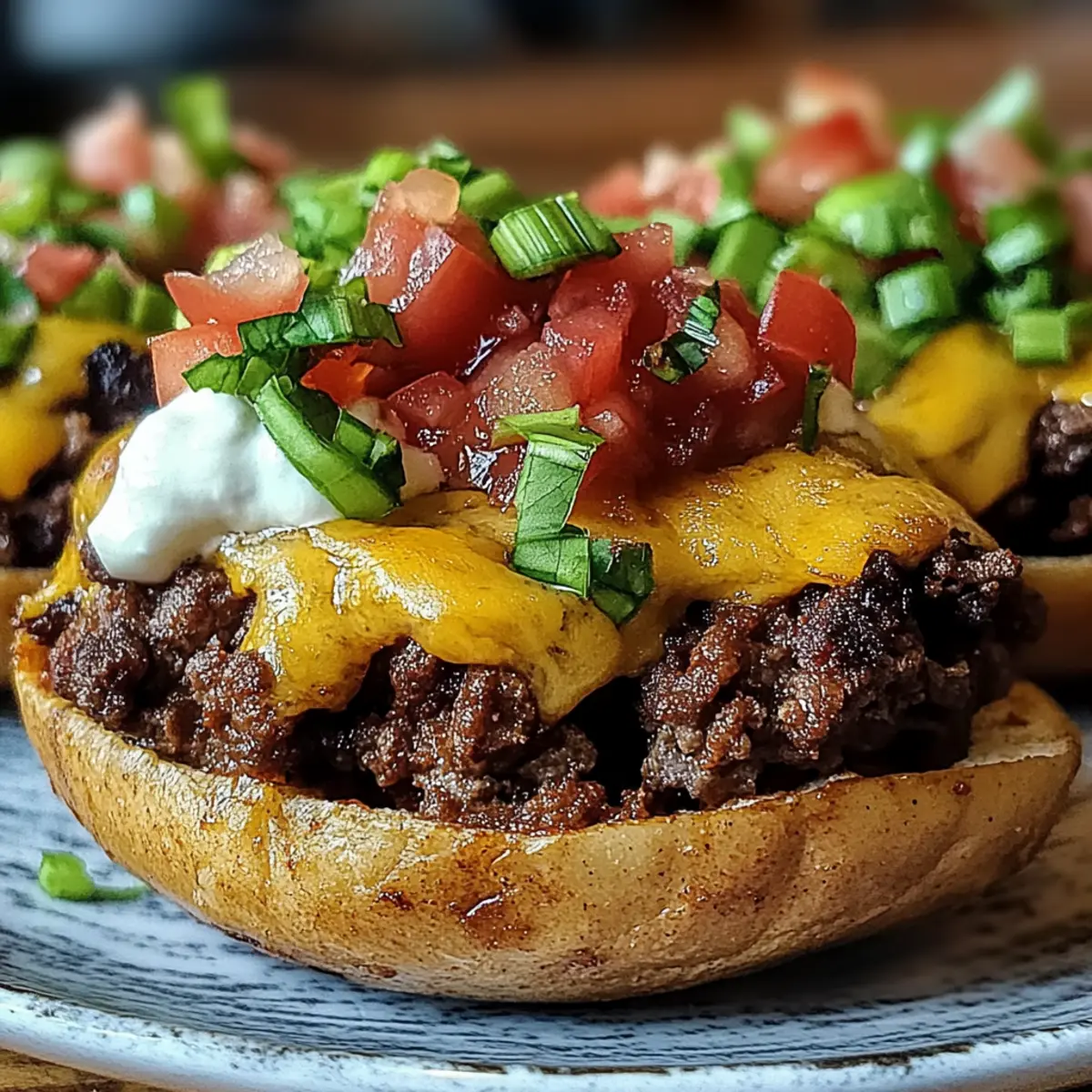 Taco Loaded Baked Potatoes