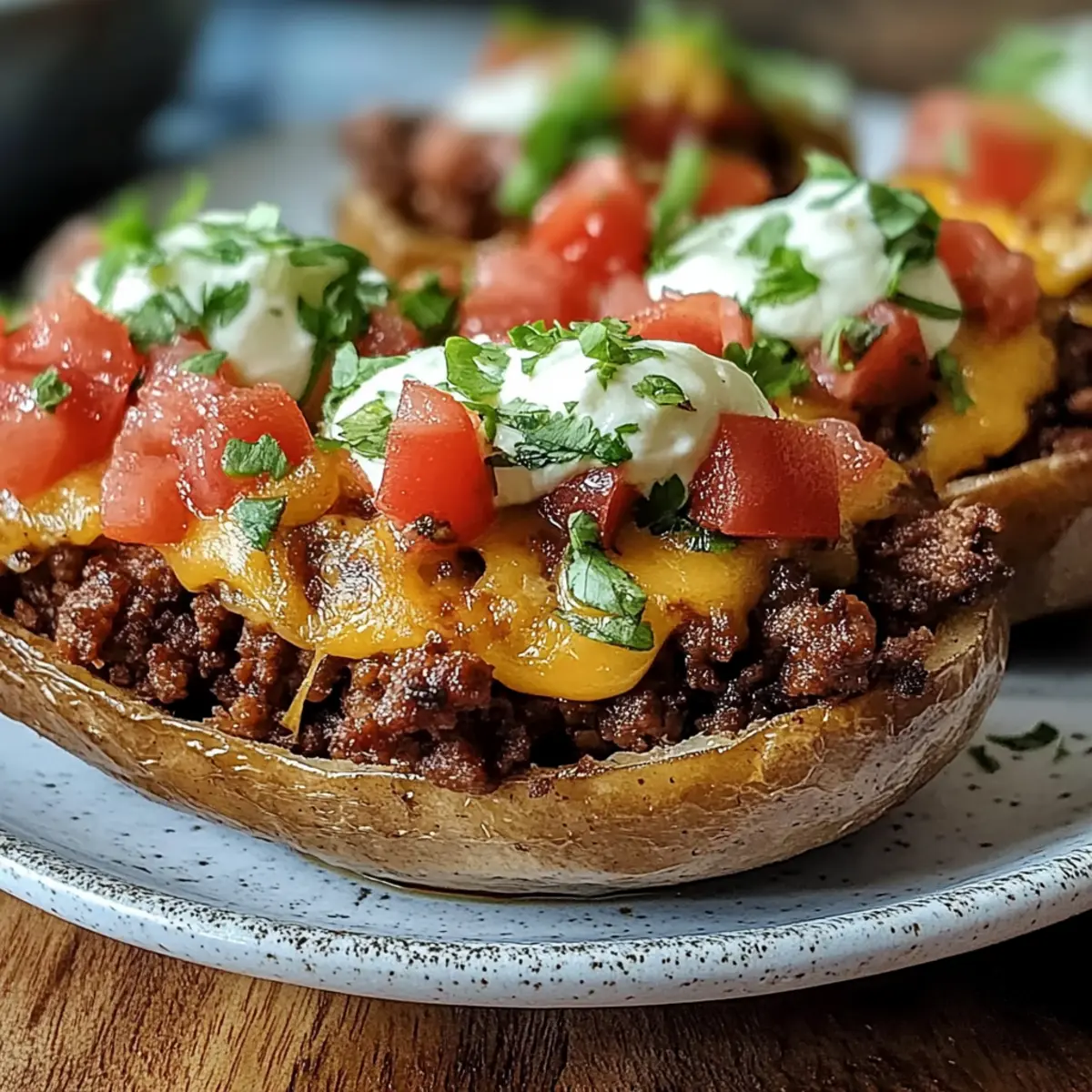 Taco Loaded Baked Potatoes