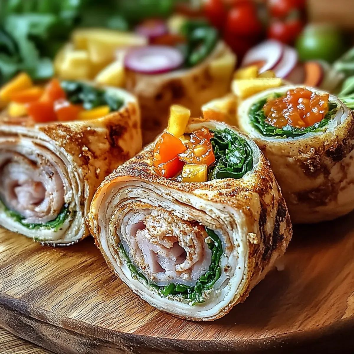 Turkey Hummus Roll Ups