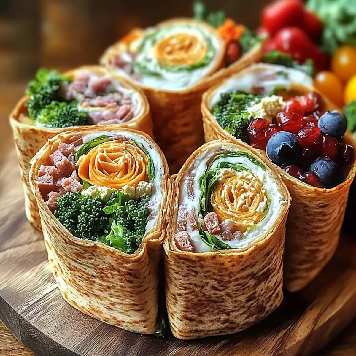 Turkey Hummus Roll Ups