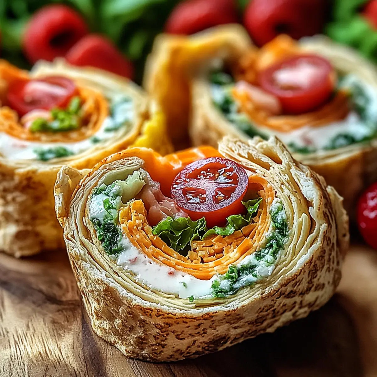 Turkey Hummus Roll Ups