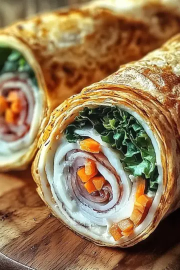 Turkey Hummus Roll Ups