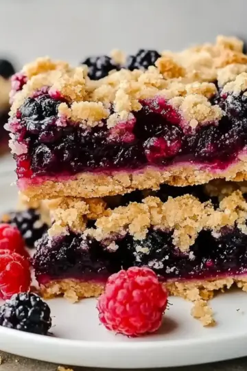 Vegan Berry Crumble Bars