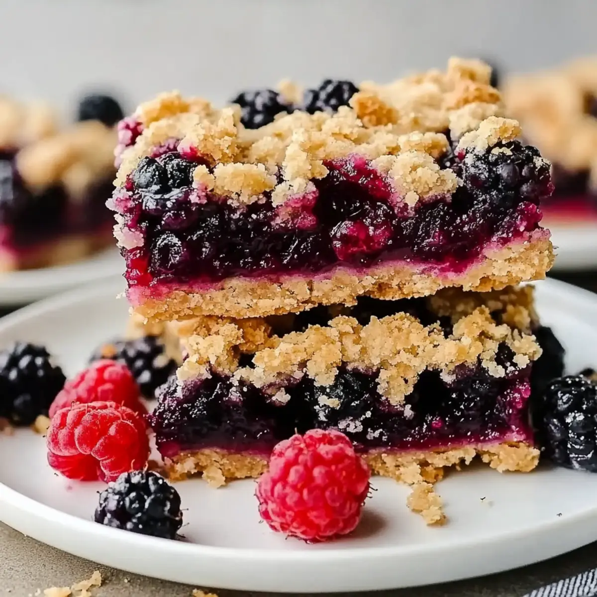 Vegan Berry Crumble Bars
