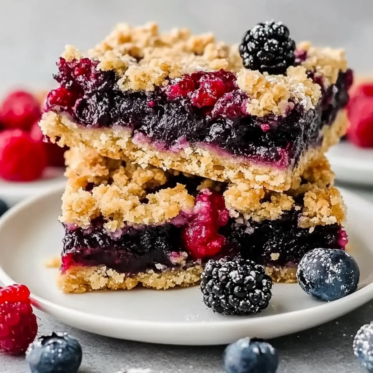 Vegan Berry Crumble Bars