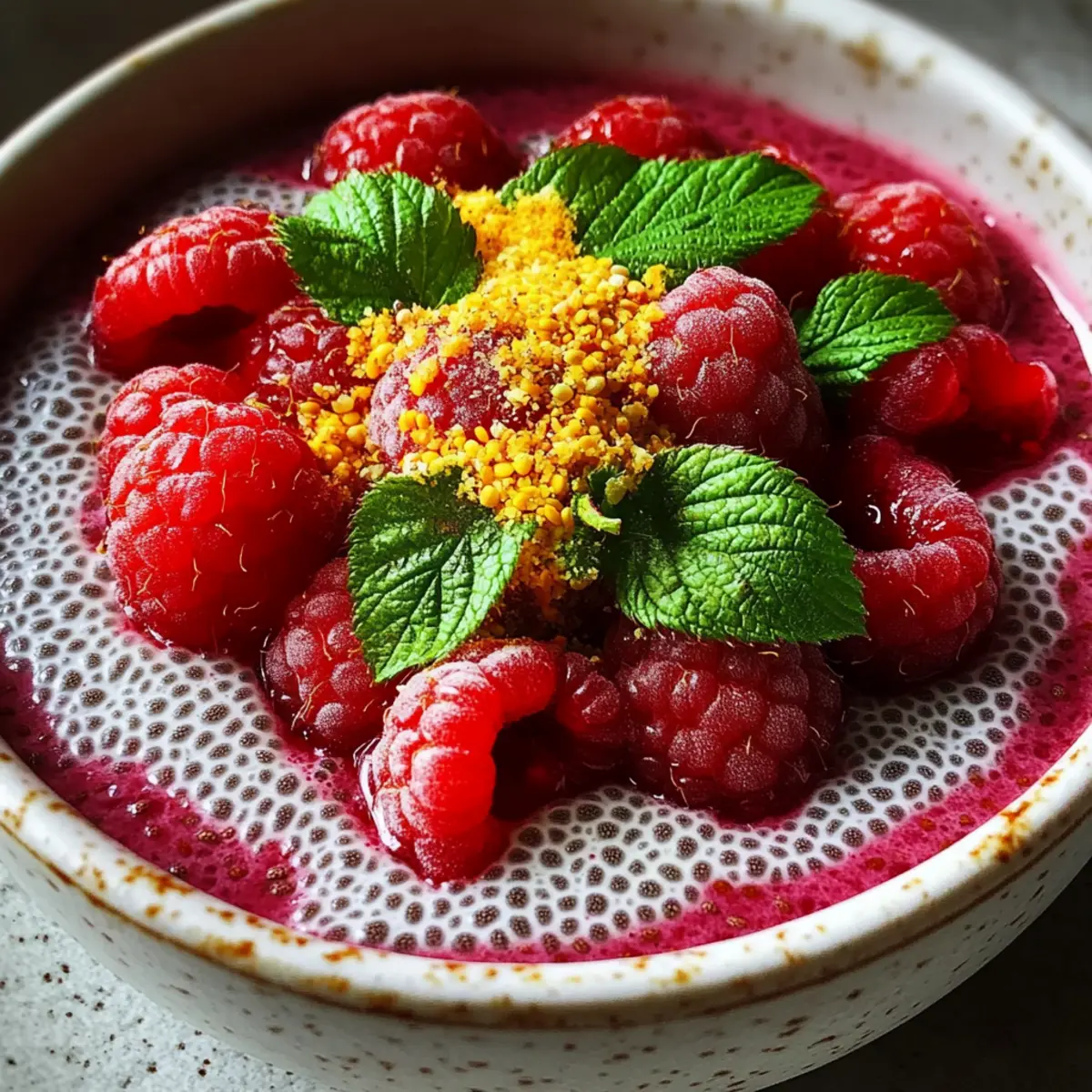 Vegan Raspberry Chia Pudding