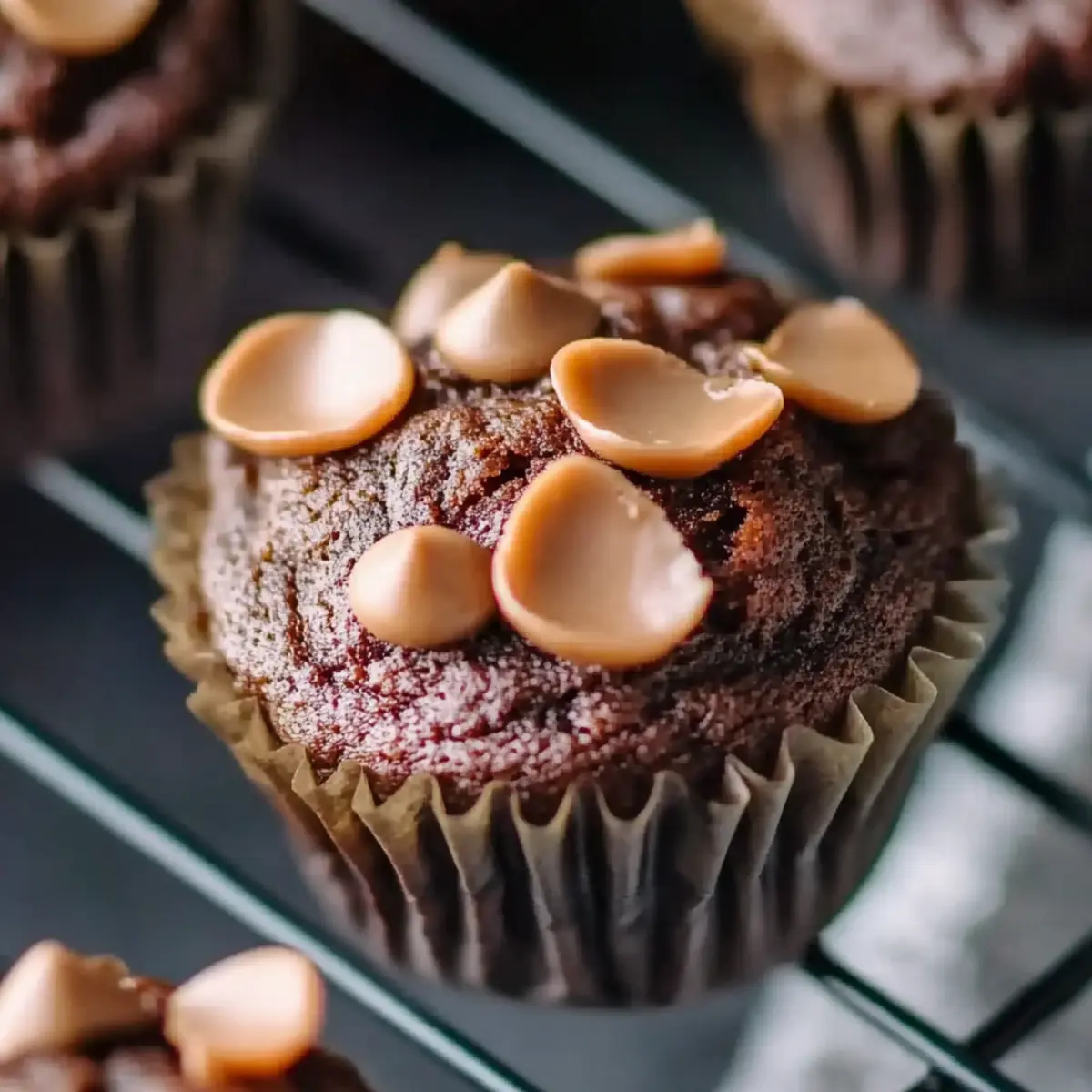 Veggie-Loaded Chocolate Muffins