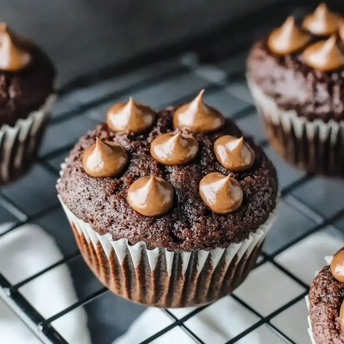 Veggie-Loaded Chocolate Muffins
