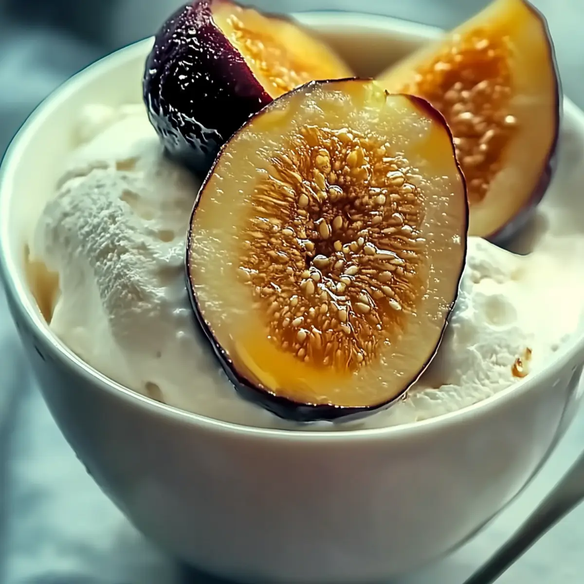 Honey-Drizzled Fig and Ricotta Ice Cream