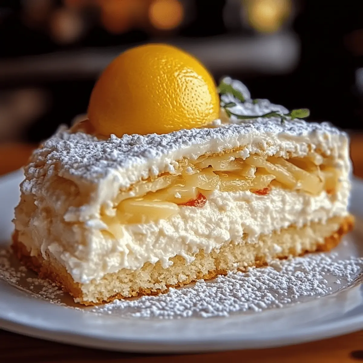 Italian Lemon Cream Cake