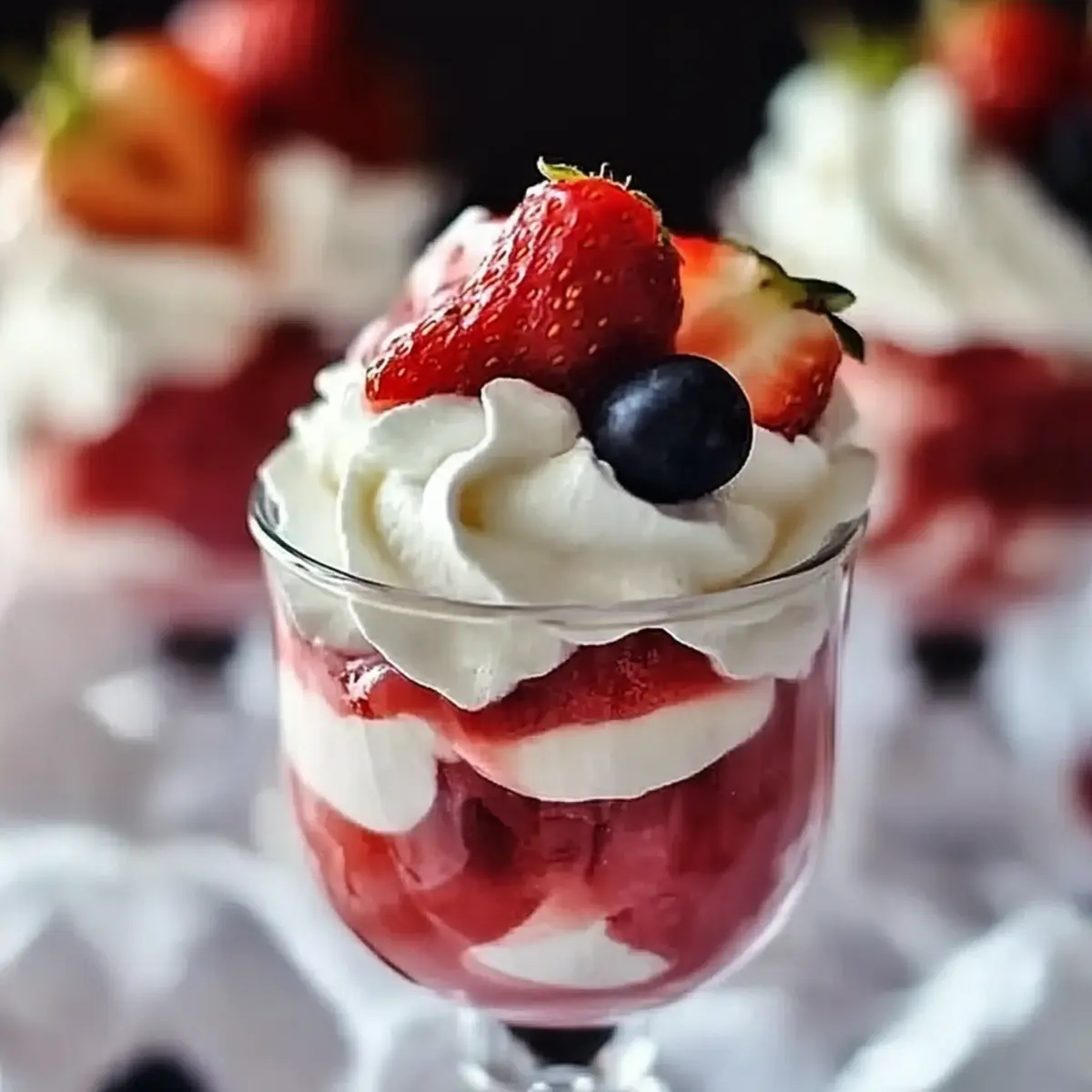 Jell-O Strawberry Parfait