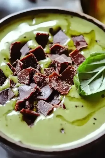 Mint Chocolate Green Protein Smoothie