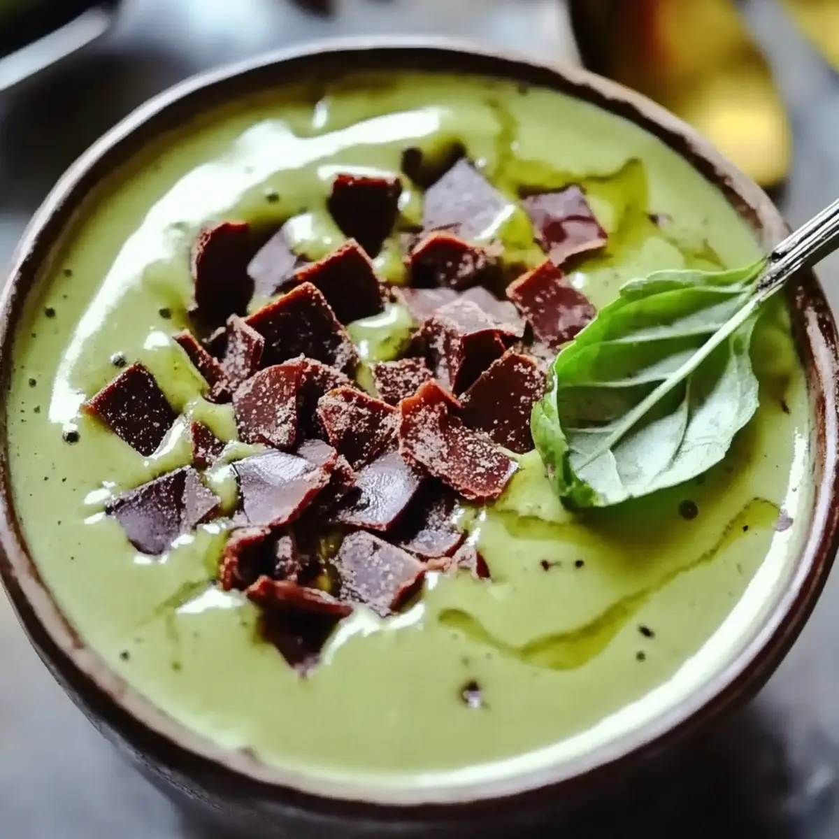 Mint Chocolate Green Protein Smoothie