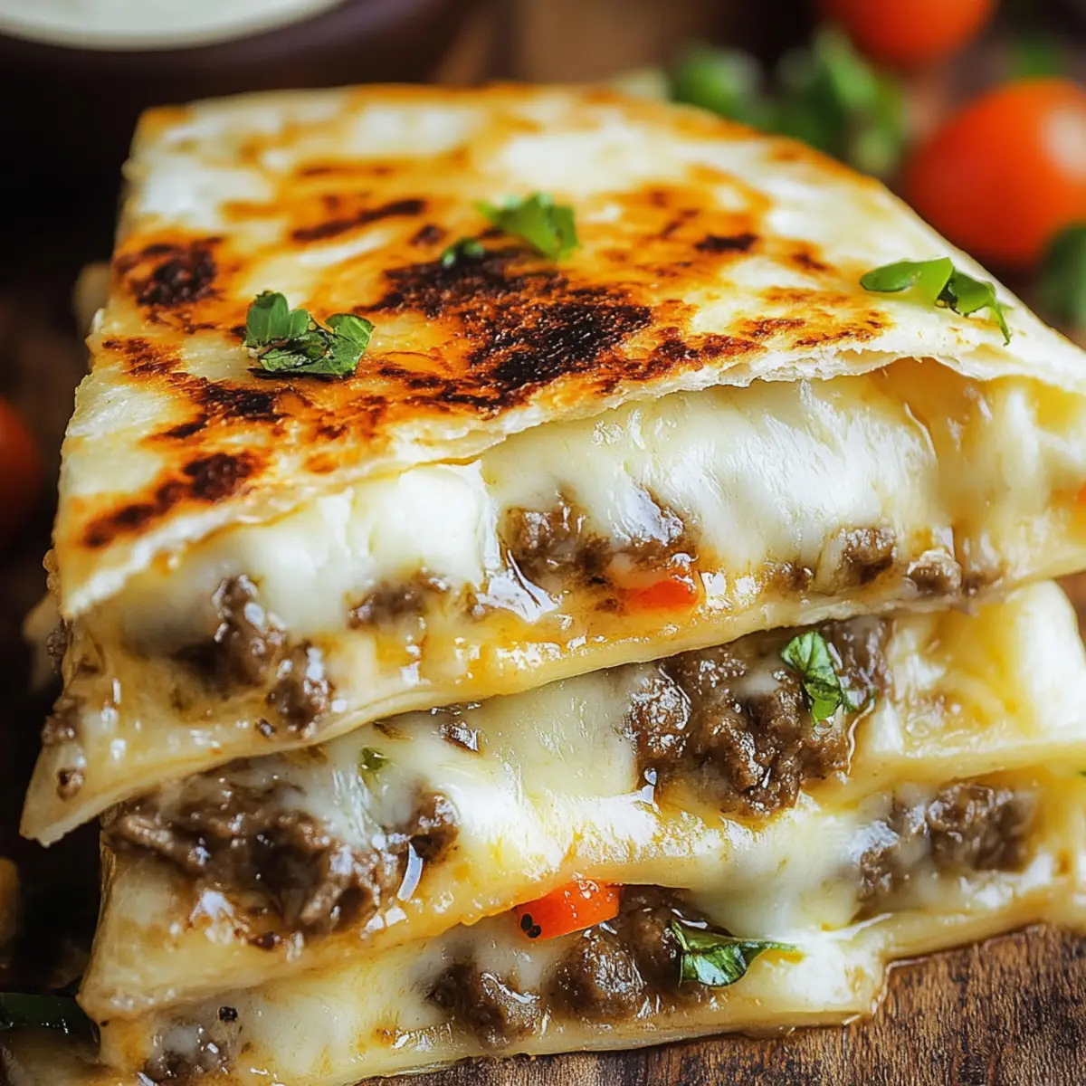 Philly Cheesesteak Quesadillas