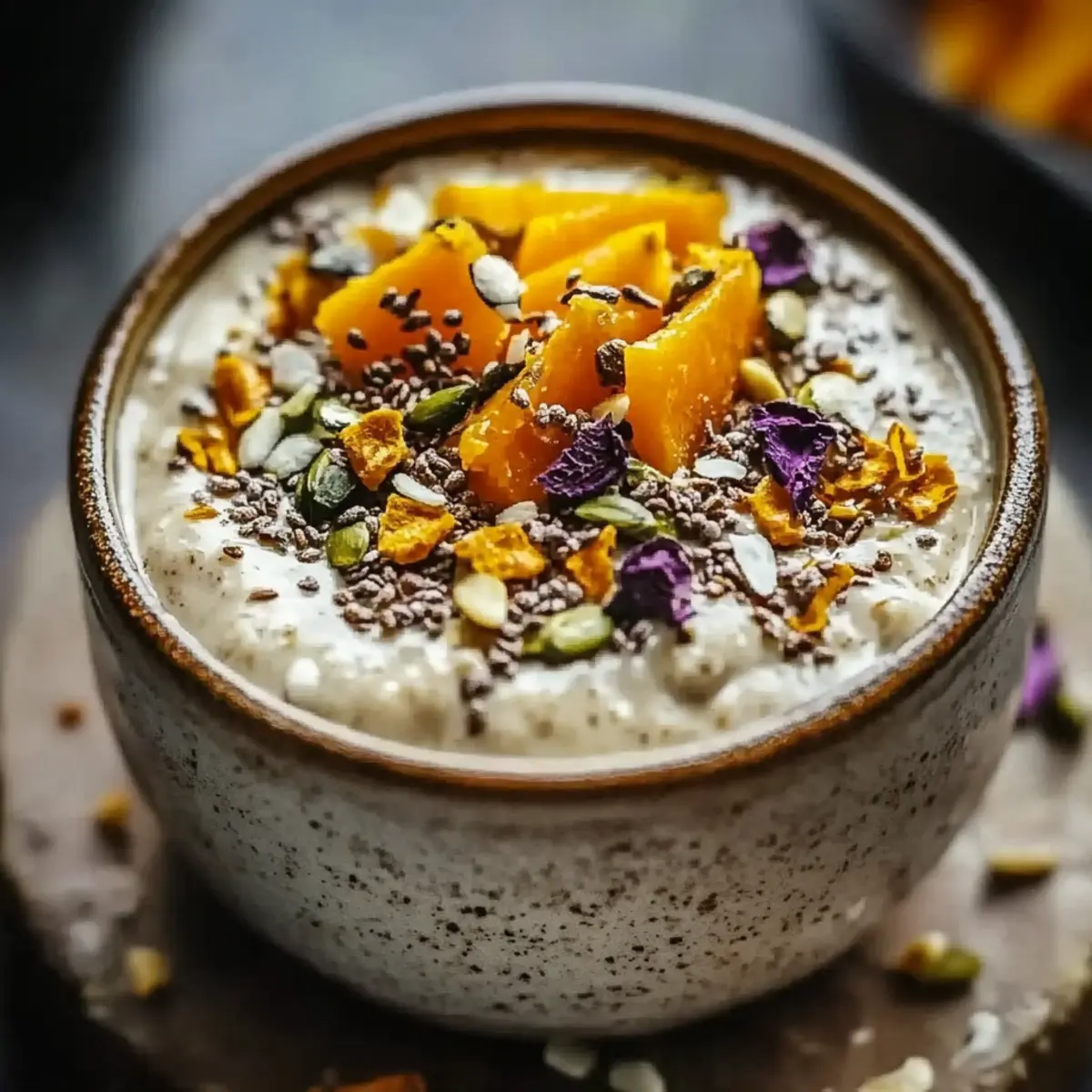 Pistachio Orange Blossom Overnight Oats