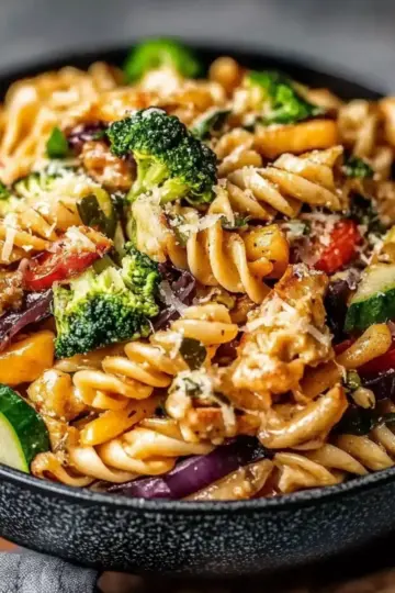 Protein Packed Thai Pasta Salad