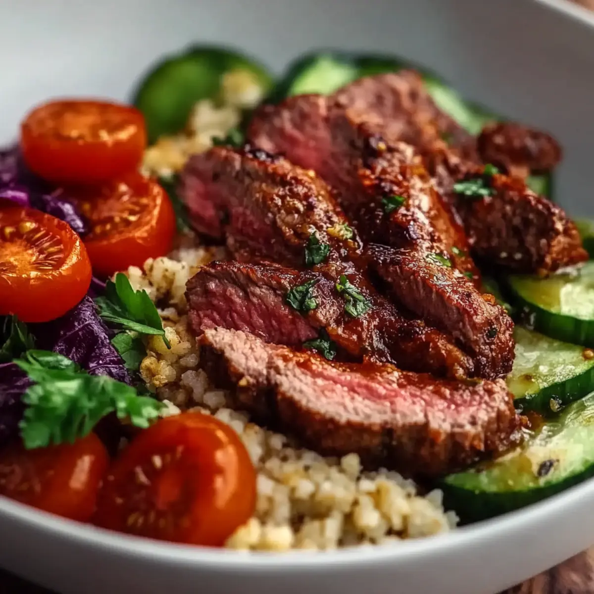 Steak Bowl Inspired By The Mediterranean Diet