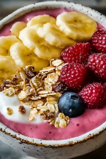 Strawberry Banana Smoothie Bowl