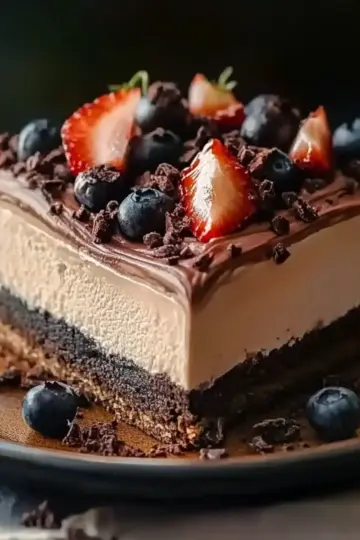 Triple Chocolate Mousse Torte