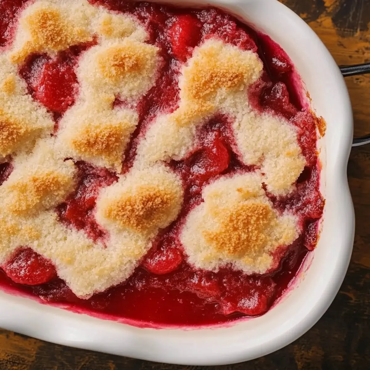 Fresh Strawberry Cobbler with Orange Juice