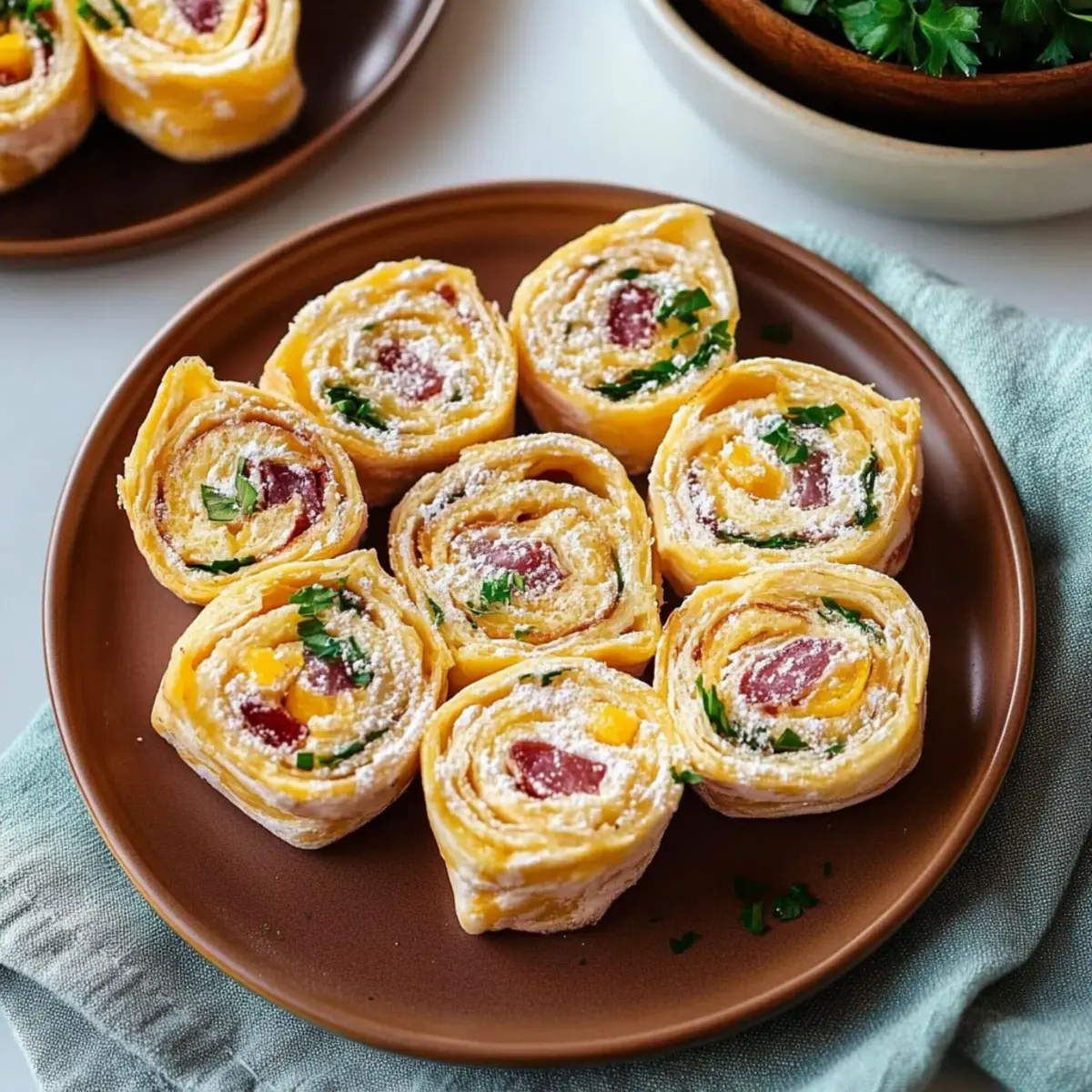Jalapeno Popper Chickpea Pinwheels