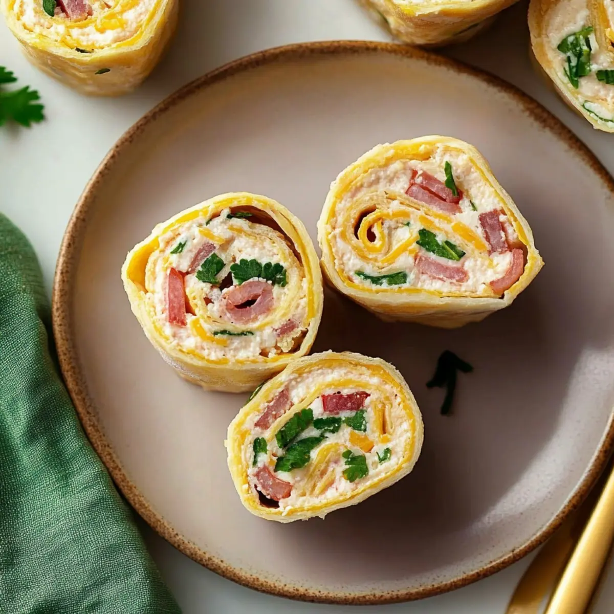 Jalapeno Popper Chickpea Pinwheels