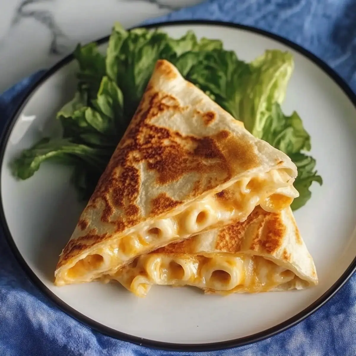 Mac and Cheese Quesadillas