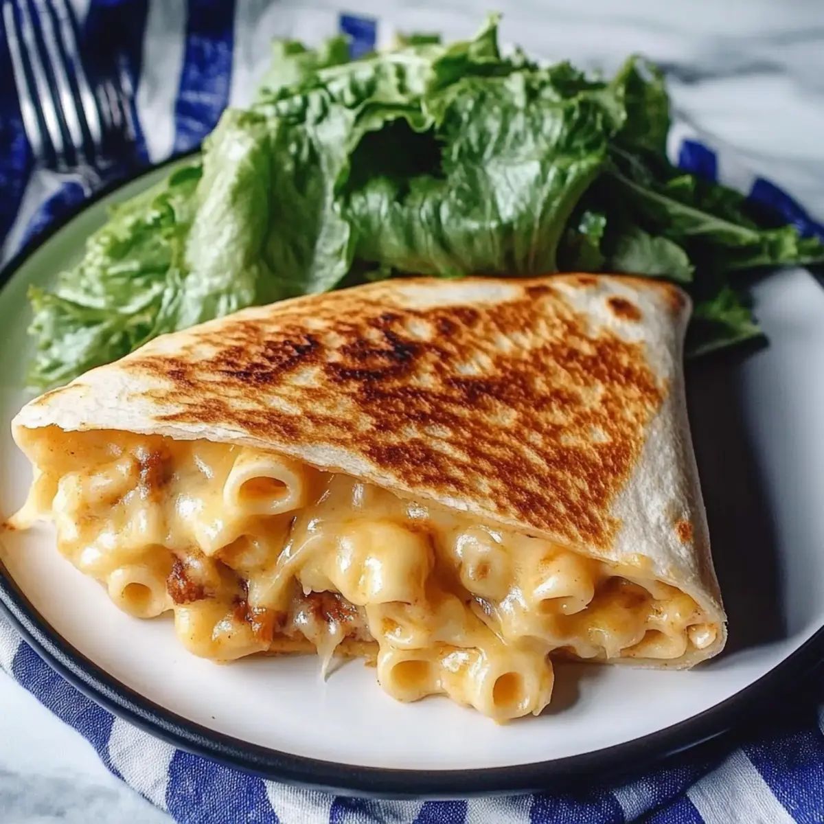 Mac and Cheese Quesadillas