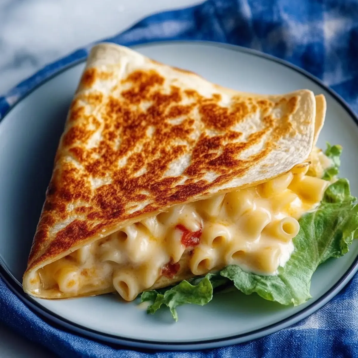 Mac and Cheese Quesadillas