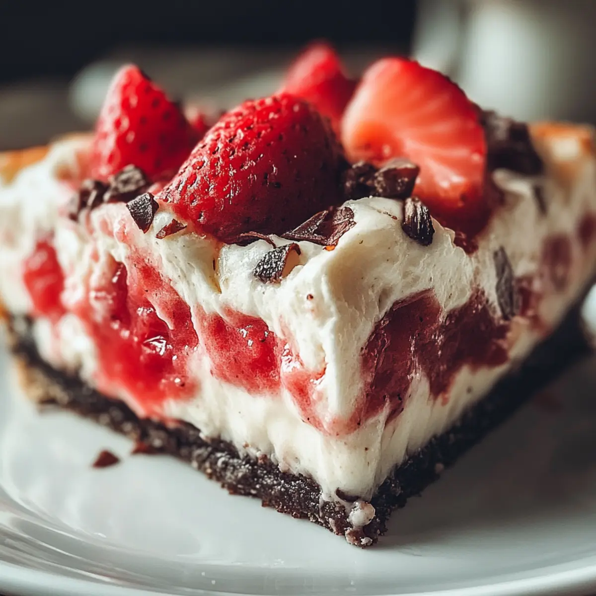 Strawberry Earthquake Cake