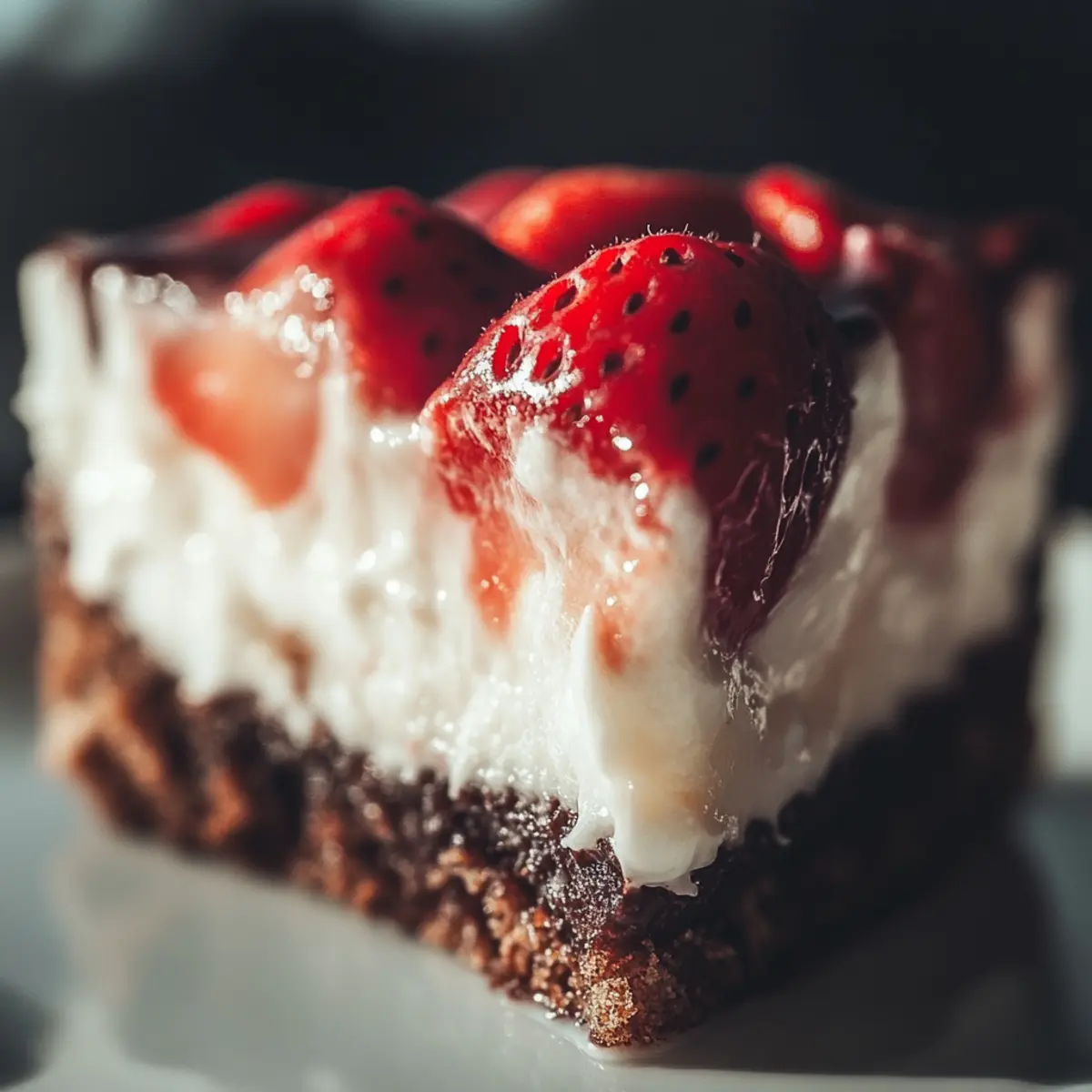 Strawberry Earthquake Cake